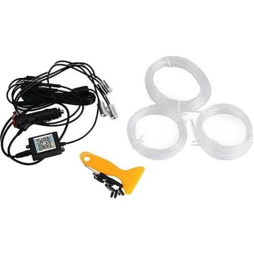 Auto LED RGB Interior Atmosphere Light Decorative Lamp With Wireless Remote Music Control