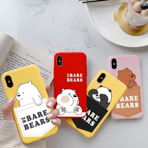 Cartoon Funny Bear Case For Xiaomi Pocophone F2 F1 Mi Redmi Note 10 Lite 9 S 9A 9C 9S 8T 8 7 5 6 K20 K30 Pro Max Silicone Fundas