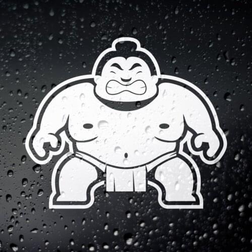 Black/Sliver Sumo Funny Car Sticker Japanese Sports Hot Selling Small/Big Size Removable Waterproof Window Body Decal CL709
