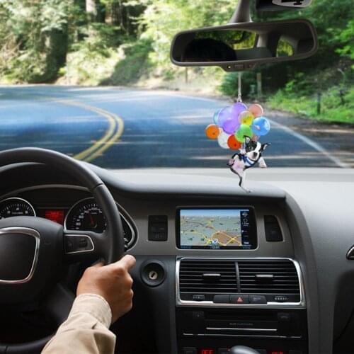 Decorative Acrylic Dog Balloon Interior Car Hanging Pendant Ornament Creative Mirror Pendant Rearview Mirror Pendant for Car