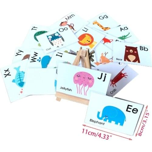 English Early Learning Flash Cards For Kids Life Educational Word Card Kindergarten Teacher Teaching Aids