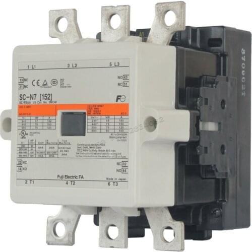 50/60Hz 152A 1000V AC Contactor AC24V 380V 220V 110V Coil Voltage 3NO2NO2NC SC-N7 SC1FBAA Fuji Electric FA Contactors