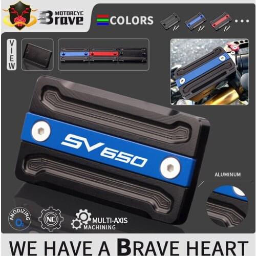 For SUZUKI SV650 / S / X 1999 - 2020 2019 Motorcycle CNC Front brake Fluid Reservoir Cap Cover SV 650 650S 650X SV650S SV650X