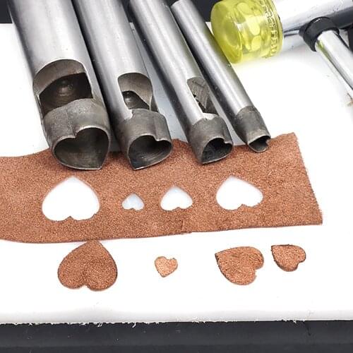 3mm-30mm Love shape Belt holes Metal punching tool Punching Eyelets Mold Rivet Button Sewing patches Die