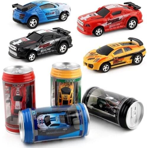 Creative Coke Can Mini Car RC Cars Collection Radio Controlled Cars Machines On The Remote Control Toys For Boys Kids Gift