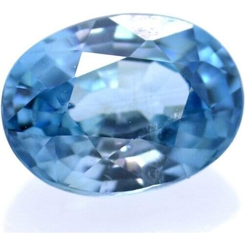 2,09 ct Natural Blue Zircon Oval Cut