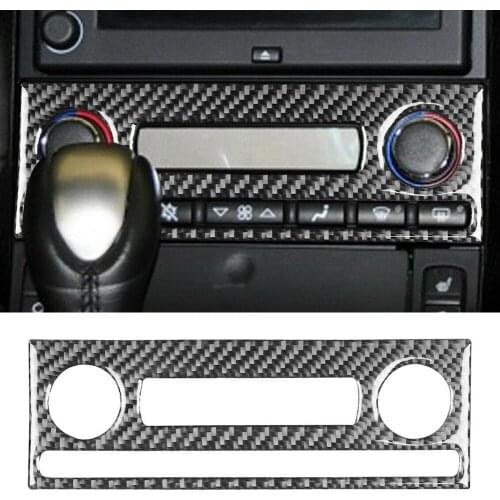 Carbon Fiber AC Console Panel Interior Trim Air Conditioning Console Panel Decorating For Chevrolet Corvette C6 2005-07