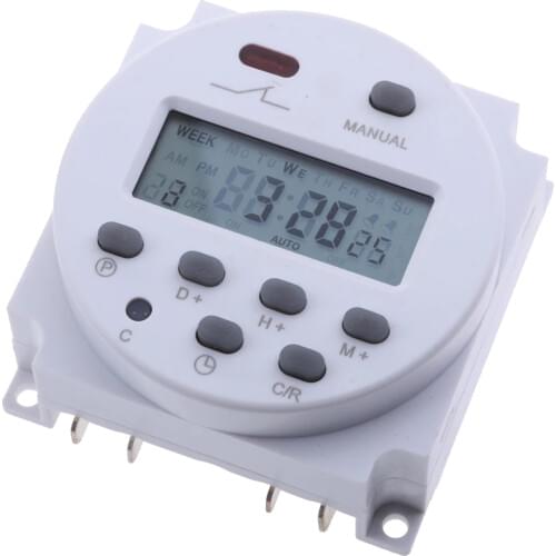 Timer Switch for Solar Lights Digital Programmable Timer DC/AC 12 Volt hot for Led Lamp Water Heater Sprayer