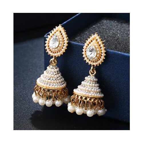 Lovely Fine Earring Girls Wedding wholesale earring fashion personality drops Pearl girl Long tassel lies with eardrops
