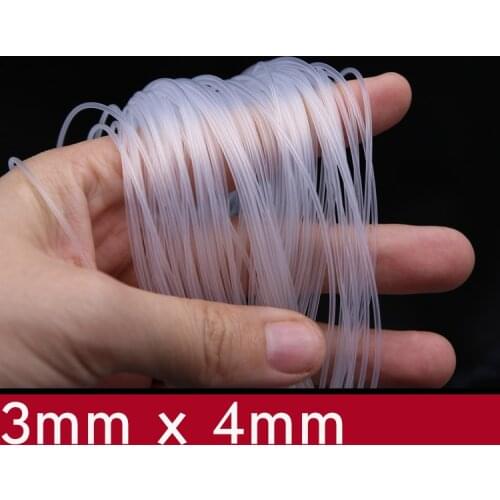Transparent Flexible Silicone Tube ID 3mm x 4mm OD Food Grade Non-toxic Drink Water Rubber Hose Milk Beer Soft Pipe Connect