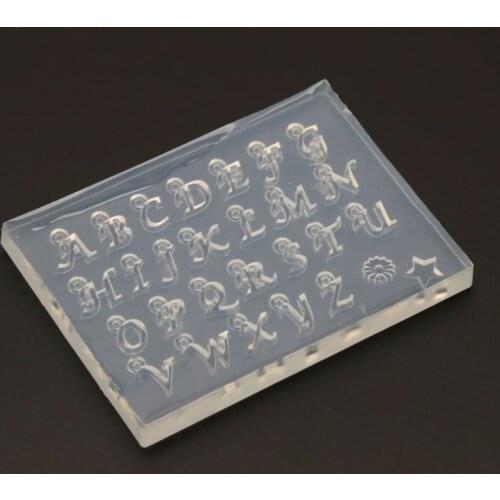 26 Small Size English Letters Mold Kit Alphabet Pendant UV Resin Silicone Molds