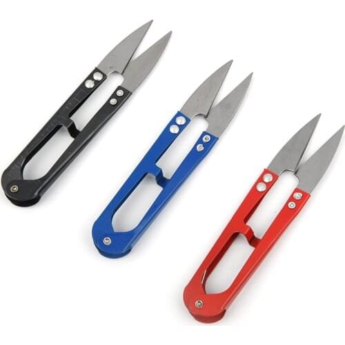 Multicolor stationery Scissors Nippers U Shape Clippers Steel High Quality Decorative Scissors Professional Tailor Scissors