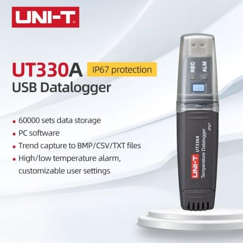 UNI-T USB Datalogger UT330A UT330B UT330C 60000 large storage capacity Automatic storage USB data transfer