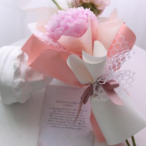 10pcs/lot Solid Color Floral Gift Wrapping Paper 54*55.5cm Thicken Art Paper Bouquet Packaging Craft Flower Shop Florist Supply