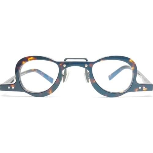 HP20508 Tortoise Vintage Small Eyeglasses Handmade Acetate for Computer use Glasses Unisex 2021 Newest Eyewear Frame
