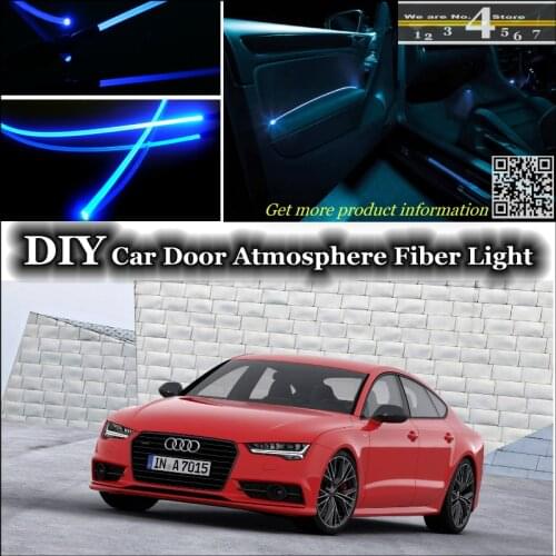 Interior Ambient Light Tuning Atmosphere Fiber Optic Band Lights For Audi A7 S7 RS7 4G Door Panel illumination (Not EL light)