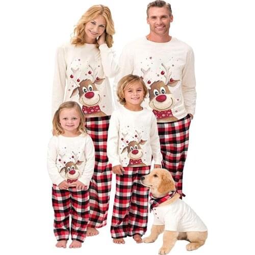 Christmas Family Pajamas Set Home Clothes Children Parents Parent-child Wear Clothes
