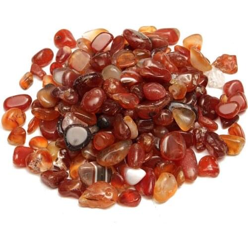 100g Natural Red Gravel Agate Polished Healing Quartz Crystal Stones Specimens