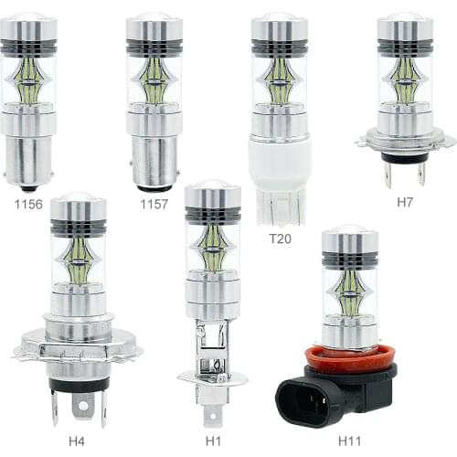 1x 1156 BA15S 1157 BAY15D 7443 LED 3030SMD Car Backup Reverse Bulb 12V H1 H4 H7 H11 6000K Auto Fog Light Signal Lamp