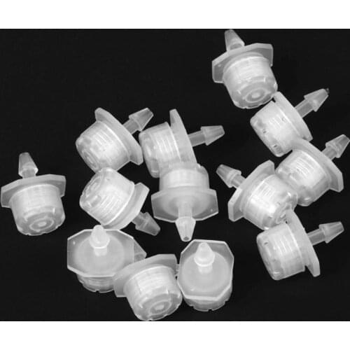50Pcs/lot Adjustable Dripper Clear Micro Drip Irrigation Watering Drip Head Emitter Garden Supplies for 4/7mm Water Hose