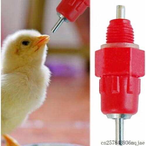 500pcs Chicken Bird Feeder Nipple Drinker Feeder Chicken Drinkers Water Nipple Waterer