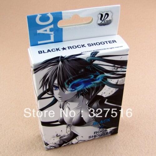 54pcs/set Black Rock Shooter Toys Anime Poker Playing Cards Toys Free Shipping