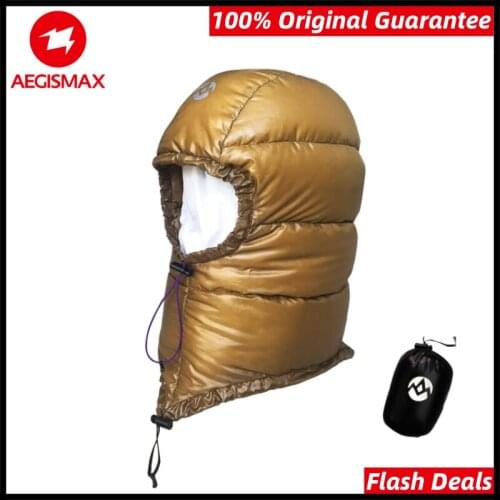 AEGISMAX 95% White Goose Down Hat Outdoor Ultra-Light For Envelope Sleeping Bag Camping Hiking Keep Warm Winter Running Nature