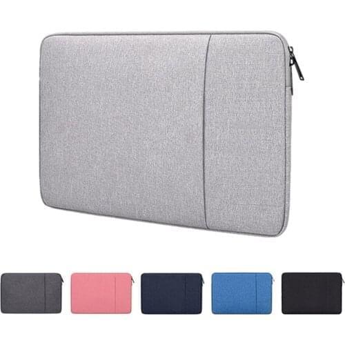 Laptop Sleeve Bag with Pocket for MacBook Air Pro Ratina 11.6/13.3/15.6 inch Notebook Case Cover for Dell HP 11/12/13/14/15 inch