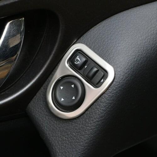 Color My Life Car Rearview Rear View Mirror Adjustment Knob Decoration Trim Sticker for Nissan X-trail T32 Qashqai J11 Murano