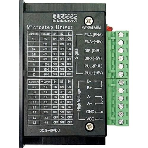 3PCS 6PCS TB6600 Stepper Motor Driver Nema 23 34 42/57/86 17 4A DC9-40V 1 axis Stepping