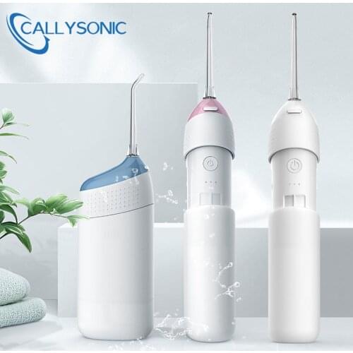 CALLYSONIC New Oral Irrigator Dental Irrigator Teeth Water Flosser USB Ultrasonic Bucal Tooth Cleaner Waterpulse Collapsible
