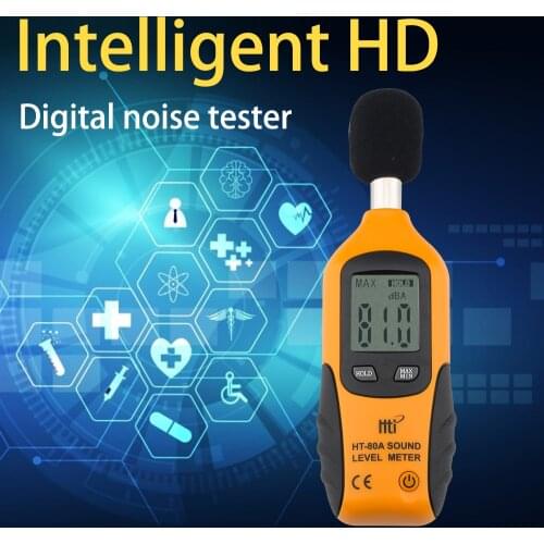 HT-80A LCD Digital Sound Level Meter 31.5Hz~4kH Noise Tester Sound Detector 40~130dB Decibel Meter Audio Measuring Instrument