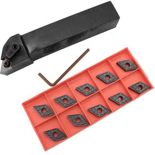 MDJNR2525M15 1PCS+ 10PCS DNMG150408-TM PC4125 carbide insert for CNC Lathe Turnning cutter holder turning tools holder