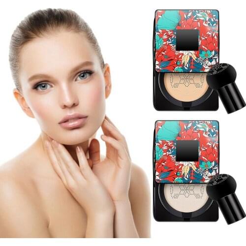 Mushroom Air Cushion Cream Liquid Foundation Makeup Lasting Moisturizing BB Cream Concealer Cushion Easy To Apply For Dry Skin