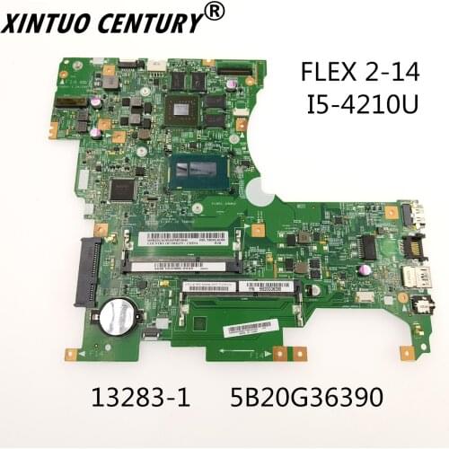 13283-1 5B20G36390 For Lenovo Flex2-14 Laptop Motherboard 448.00X01.0011 FRU With SR1EF i5-4210U CPU DDR3L