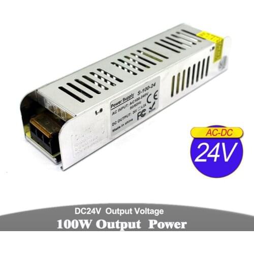 Mini size 24V 100W Power Supply Unit DC Transformers 110v 220v AC DC24V Switch Power Source For LED Modules Lighting CCTV Motor
