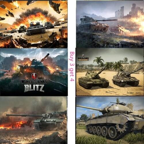 World of tanks Poster Clear Image Wall Stickers Home Decoration Good Quality Prints White Coated Paper
