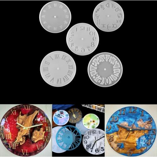 5 Style Timepiece Crystal Epoxy Resin Mold For Hand Craft Epoxy Resin Mold DIY Jewelry Making Findings Supplies Accessories
