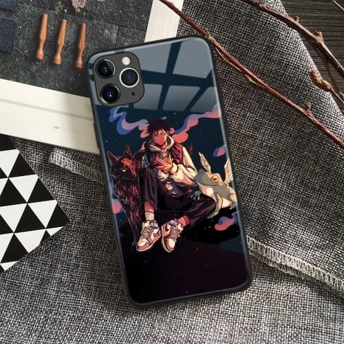 Megumi Fushiguro Jujutsu Kaisen Anime Soft Silicon Glass Phone Case for IPhone SE 6s 7 8 Plus X Xr Xs 11 12 Mini Pro Max Samsung