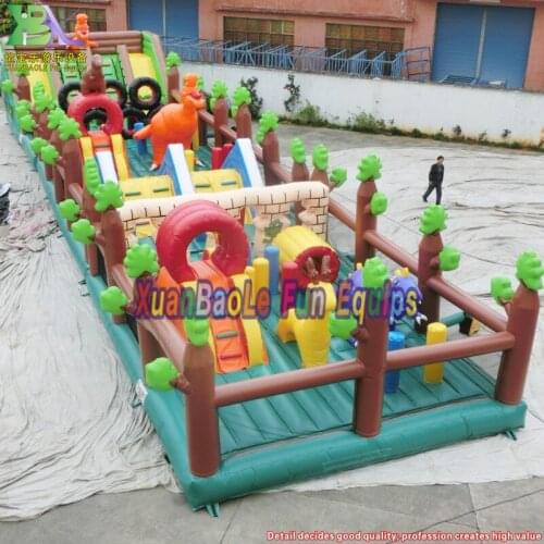 Outdoor inflatable amusement park for sales/ the world of animal inflatable city for kids