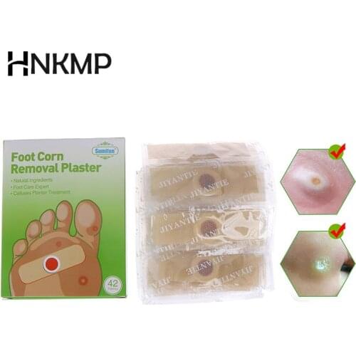 42pcs Foot Corn Killer Calluses Plantar Warts Thorn Pain Relief Plaster Foot Care Tool Medical Sticker Toe Protector