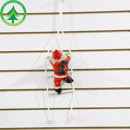 Christmas Decorations Supplies Red Sling Santa Claus Christmas polyester ornaments