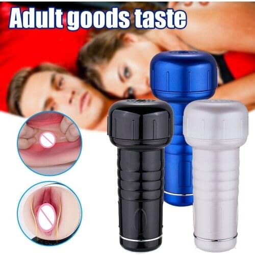 Realistic Aircraft Cup 20x8.8cm Male Masturbation Toy Vagina Cup Flexible Sex Toys Massager for Men Adult Toy M2