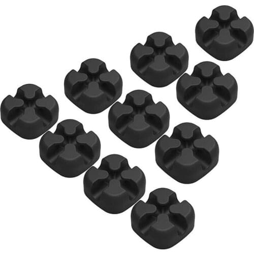 SHGO HOT-Data Cable Organizer Cable Winder Cable Organizer Cable Clamp 10Pcs Cable Organizer for Cable Protector Management Blac