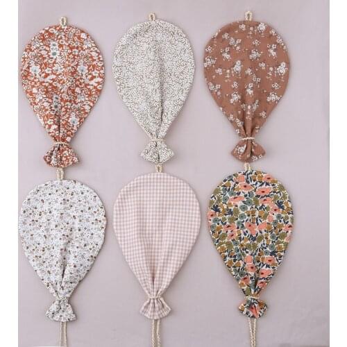 Cute Printed Cotton Balloon Wall Hanging Ornaments Nordic Nursery Room Decoration Newborn Baby Bedroom Photography Props