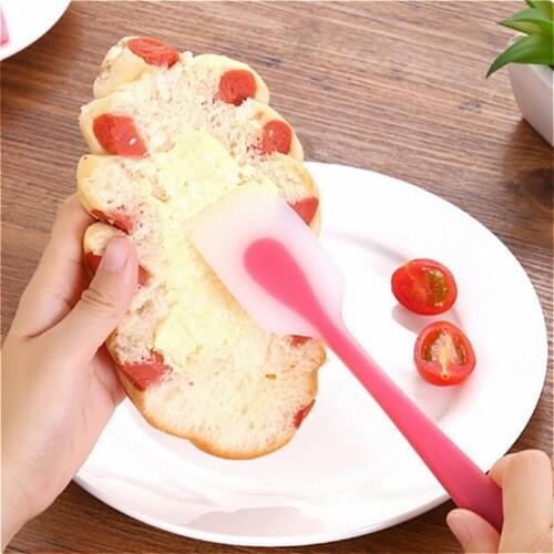 Baking scraper cake baking Tool food grade Non Stick Spatula butter Spoon cooking silicone spatula rubber shovel bakery tools @2