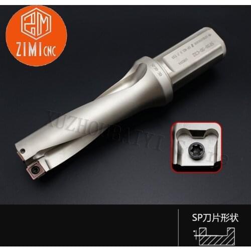 SP type alloy hole drill Water jet U drill Internal cooling drill bit Fast drilling of machining center Violent wood U drill