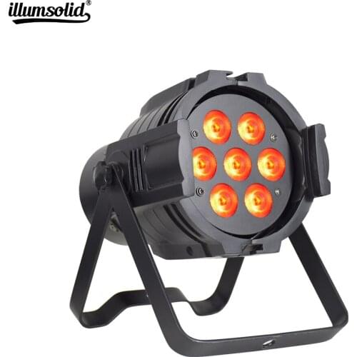 Led 7x12w RGBW Disco Light Dmx512 Party Wash Par Light Stage Lighting Equipment DJ Beam Effect For Ballroom Bands School Show