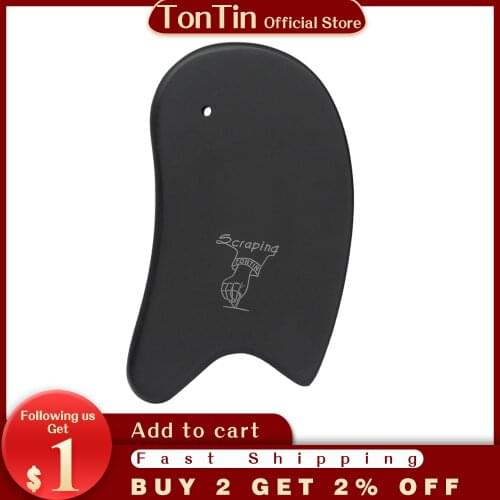 Tontin Traditional Bian Stone Needle Therapy Black Color Knife shape Face-lift Back detox Dredge meridians Neck lymph Tool