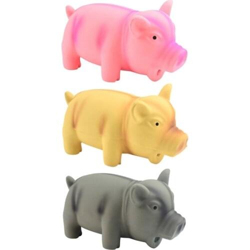 Funny Doy Toys Cute Toy Pig Grunting Squeak Latex Toy Dog Chew Toys Pet Teasing Sound Dog Squeaker Molar Pet Training Products